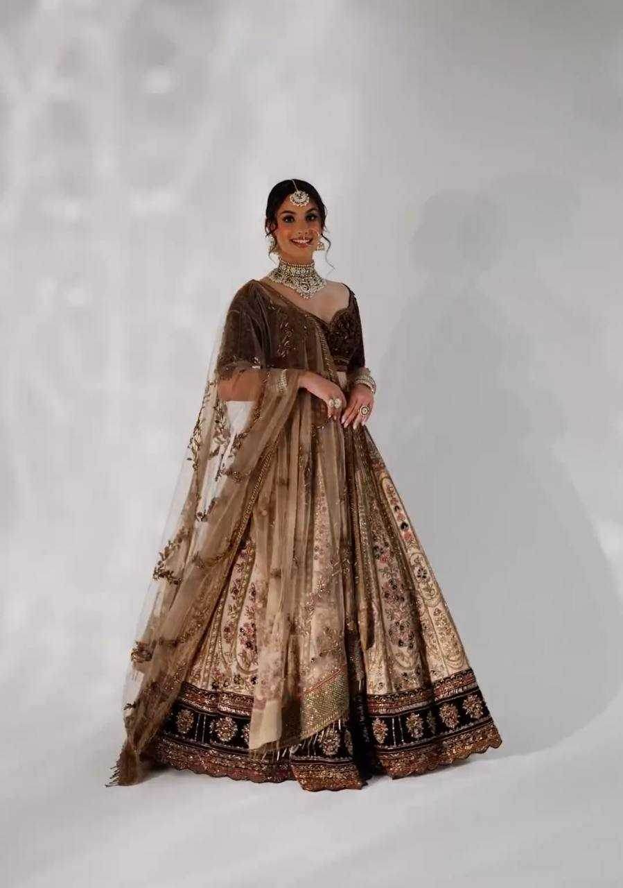 Stunning Kasturi Silk Lehenga with Intricate Dori Work - MYLUXURY LANE ENTERPRISE